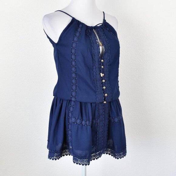 Melissa Odabash Chelsea Mini Dress Navy NEW - XS - Picture 8 of 10